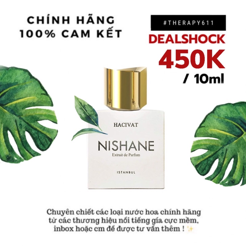 Mẫu thử nước hoa nishane hacivat 5ml/10ml/20ml