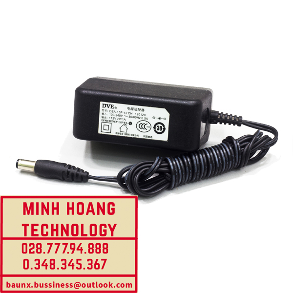 [HCM]⚡️[Chính Hãng] Nguồn 12V - 1A Chính hãng DVE- Nguồn CAMERA giám sát