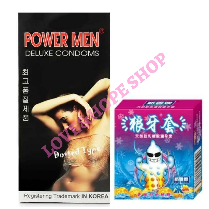 [HCM]Bao cao su Power Men Dotted 12s và bao runbo nóng&lạnh 3s - 1 set