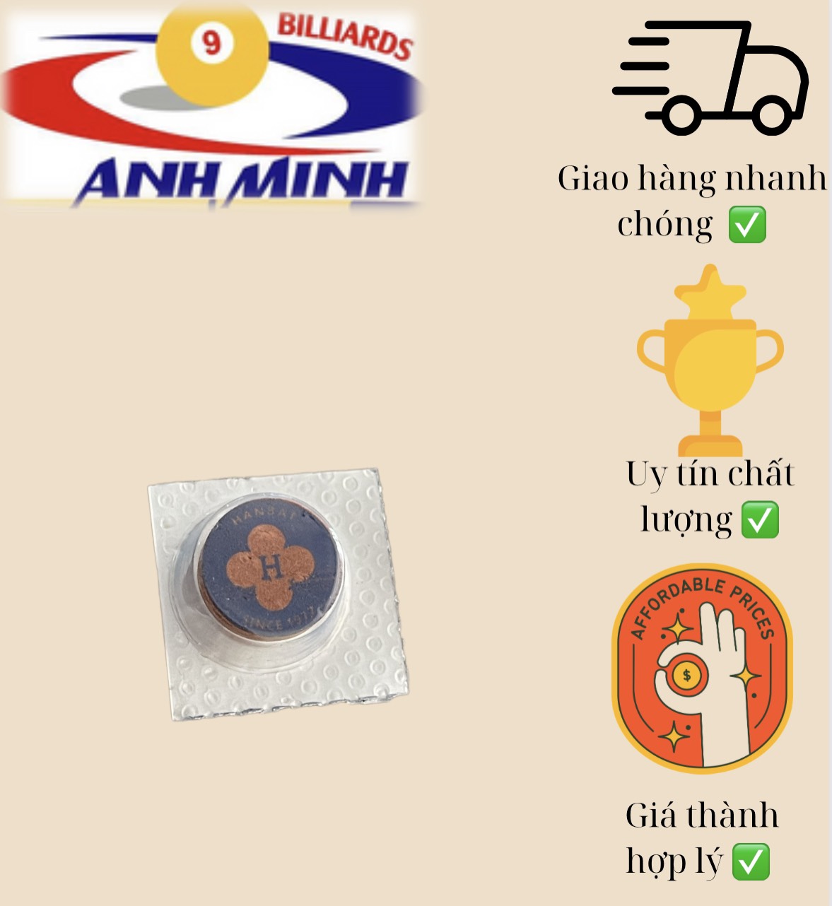 [HCM]Đầu cơ bida Hanbat