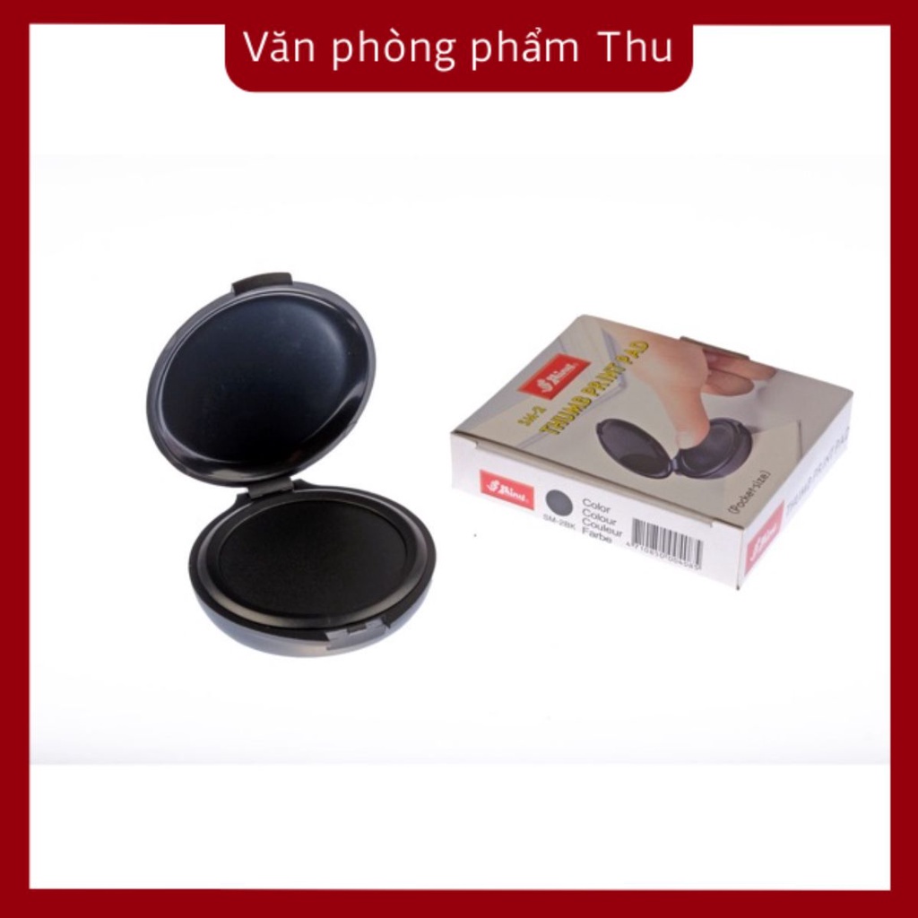 Khay mực - hộp dấu lăn tay shiny sm-1 / sm-2a - hộp mực lăn chỉ tay màu xanh , đỏ, đen hiện rõ không lem, nhòe