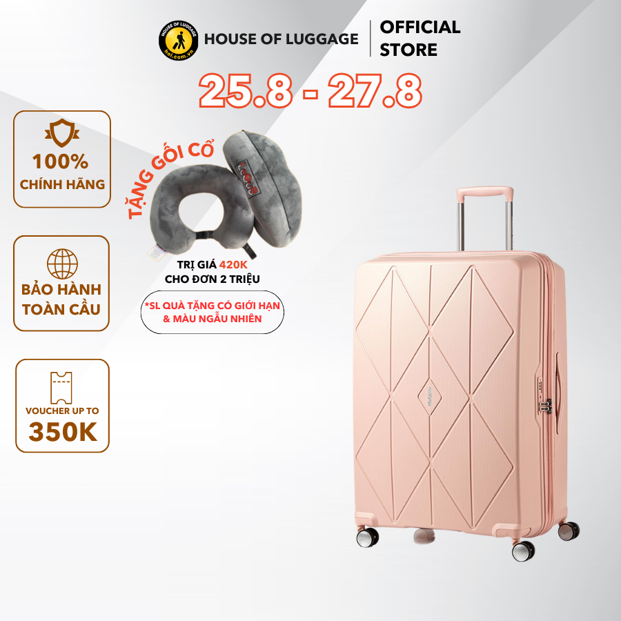 Vali kéo argyle american tourister thương hiệu mỹ bảo hành quốc tế 118 quốc gia