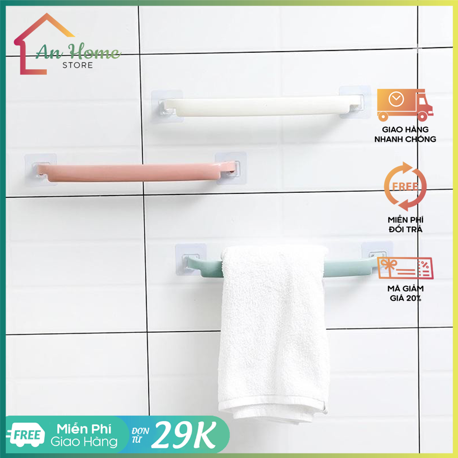 Thanh treo khăn mặt dán tường anhome, thanh treo quần áo đa năng dán tường siêu chắc chắn