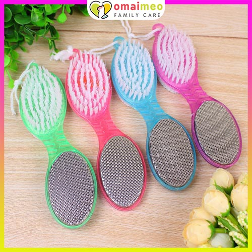 Bàn chải chà gót chân 4 in 1, 4 chức năng chà gót trong 1 bàn chải cho gót chân mềm mại