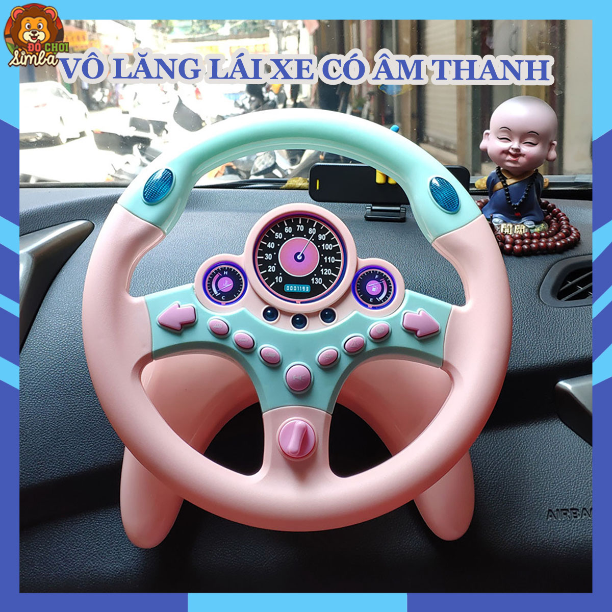 Đồ chơi vô lăng lái xe có âm thanh vui nhộn cho bé