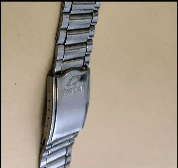 Dây đeo đồng hồ bằng thép không gỉ 19-20-24mm Enicar màu vàng, màu bạc