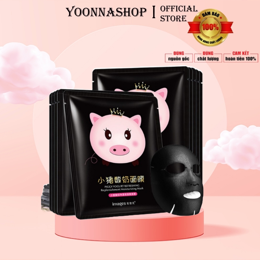 [HCM]COMBO 10 Mặt Nạ Heo Sữa Images Dưỡng Ẩm - Thải Độc - Làm Căng Da Trong Suốt (MỚI)