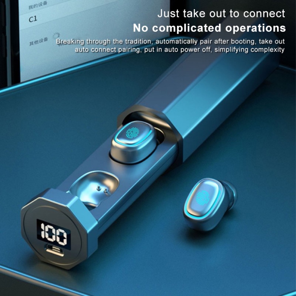 VITOG TWS-03 Tai Nghe Bluetooth 5.0 Tai Nghe Không Dây Tai Nghe Âm Thanh Nổi