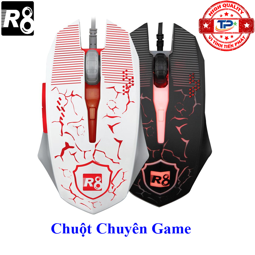 Chuột chuyên game r8 1639 led nhiều màu 7d nâng tầm game thủ.