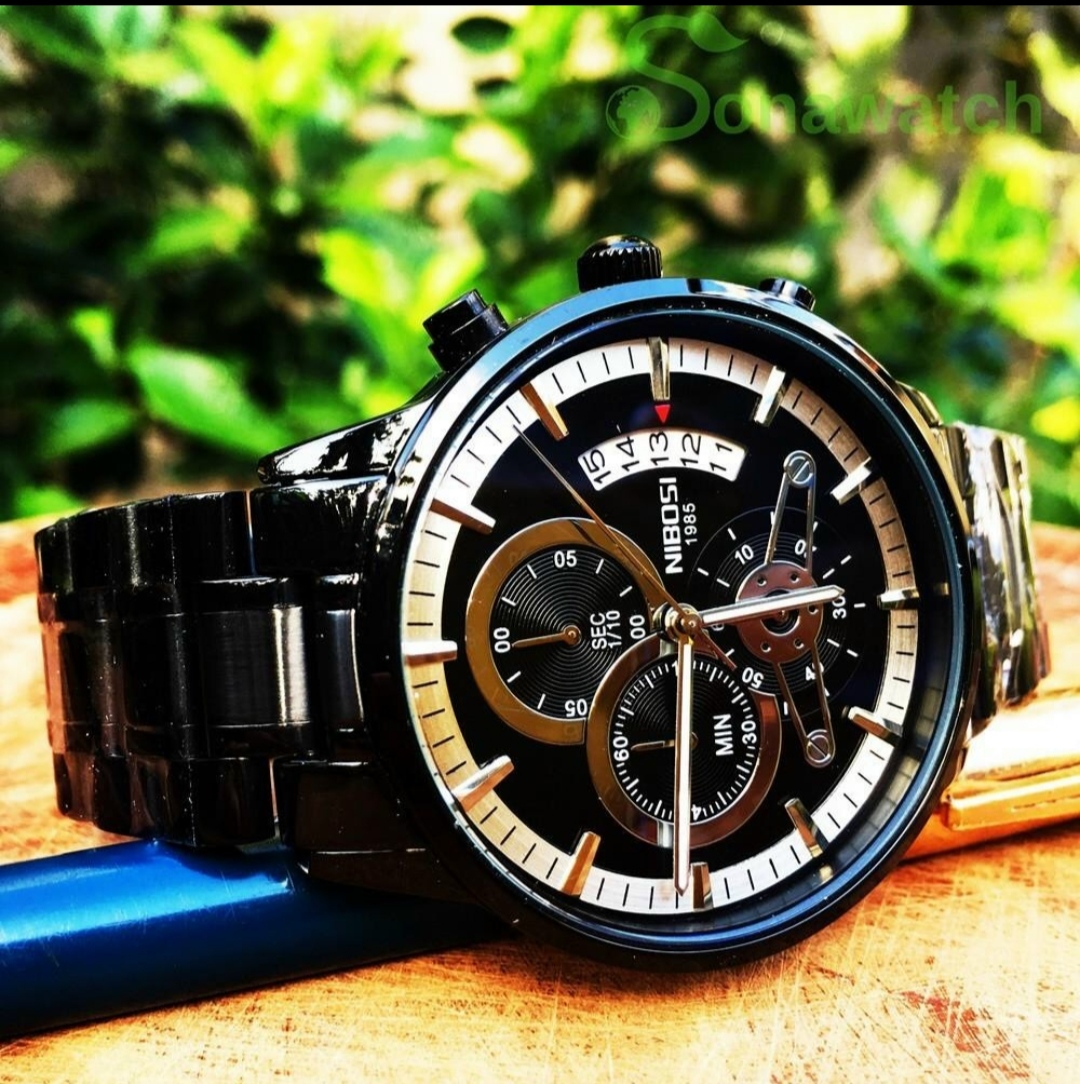 Đồng hồ Nibosi 2309 sáng trọng, dây đeo thép không gỉ