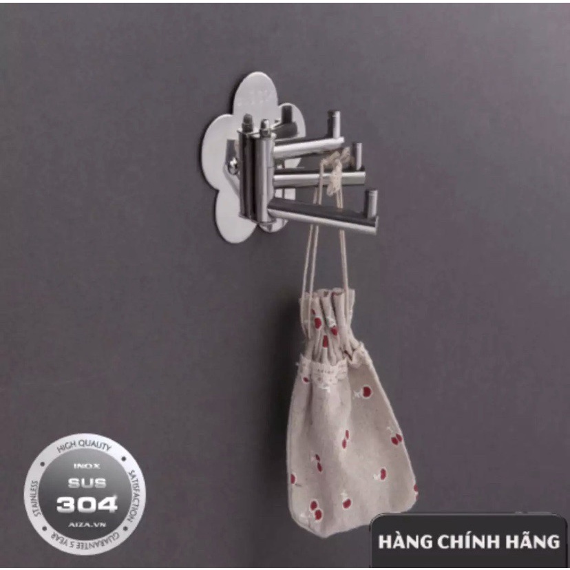 Móc 3 chia inox cao cấp - móc áo 3 chia inox 304 - mã sp: pe07, pe08