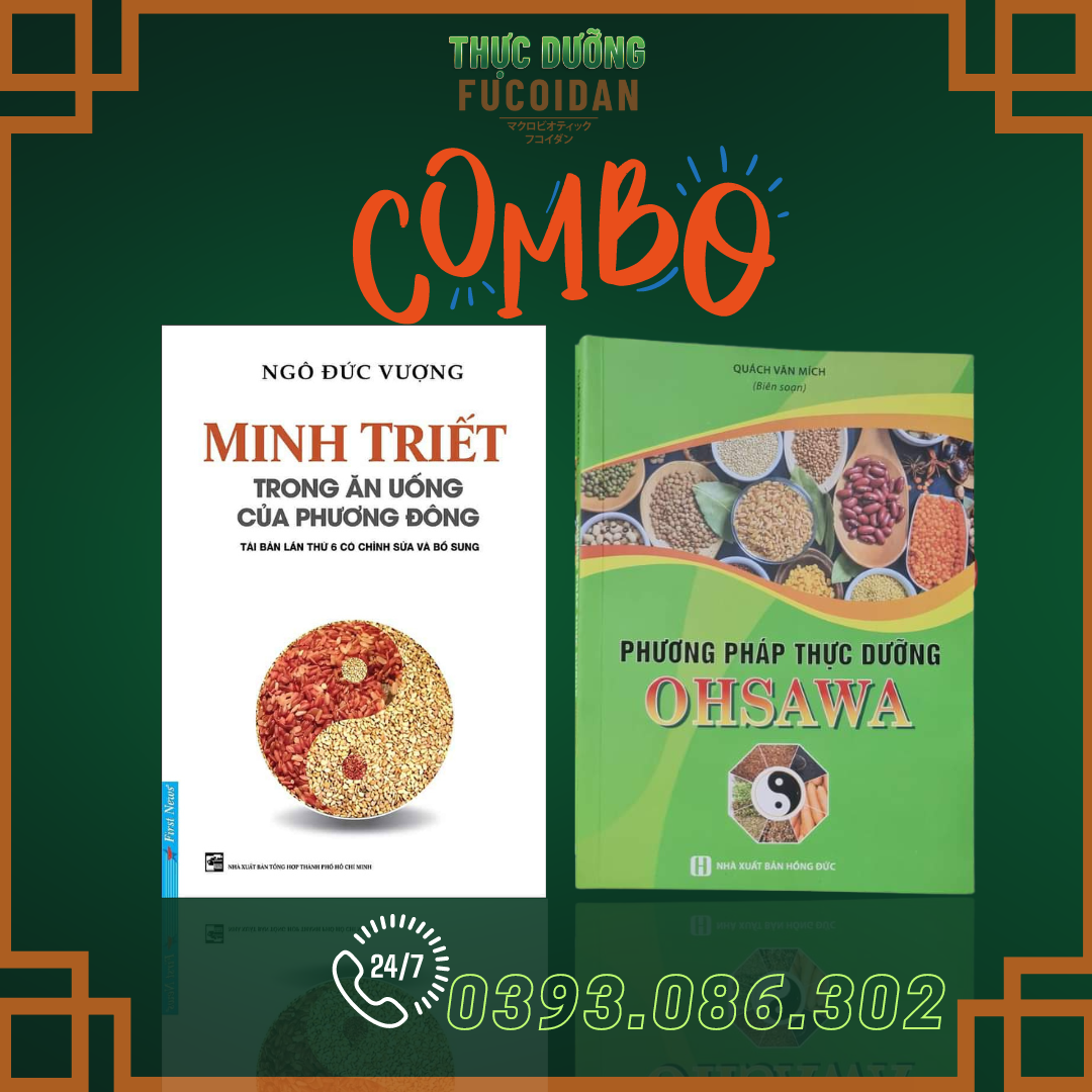 Combo 2 cuốn minh triết và thực dưỡng phương pháp ohsawa