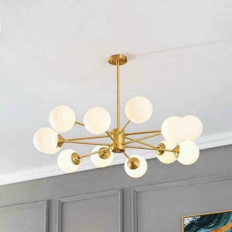 Đèn trần đẹp, đèn chùm phòng khách tặng kèm bóng led
