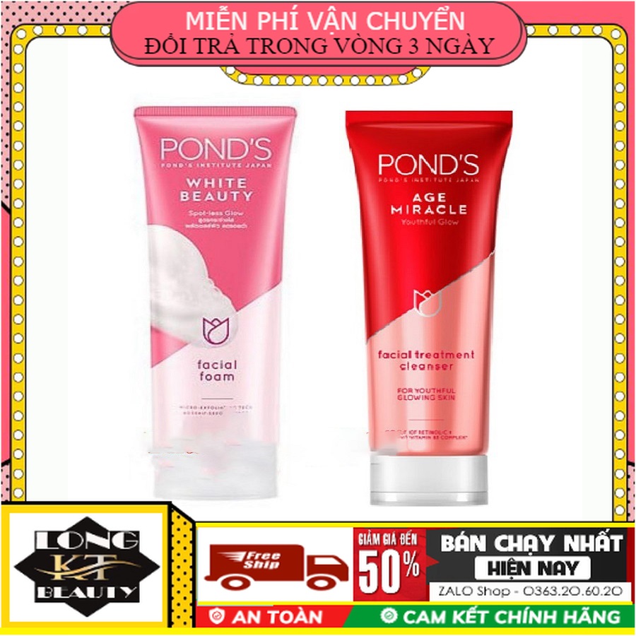 CHÍNH HÃNG THÁI LAN-GIÁ SĨ  Sữa rửa mặt Ponds 100g Thái Lan chống lão hóa da Sữa rửa mặt Pond’s white beauty giúp làm sạch từ sâu bên trong lỗ chân lông, loại bỏ hiệu quả lớp bã nhờn và tế bào chết, cho da thật sạch