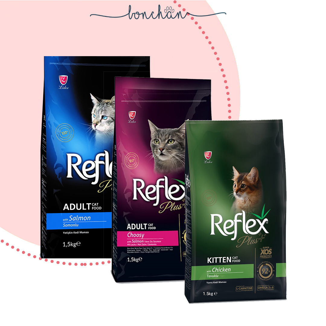 Hạt Reflex Plus cho mèo các loại túi 1,5kg