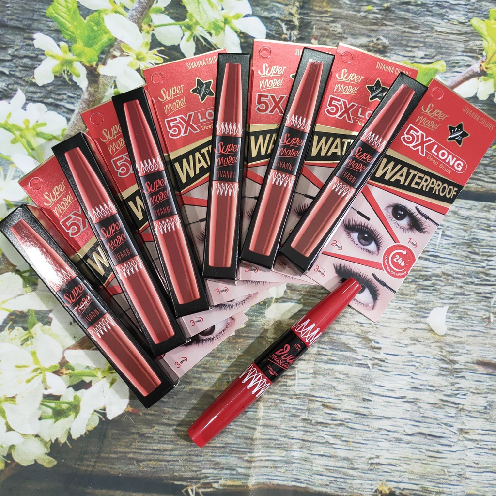 Mascara 2 đầu 5X Long Thái Lan - dày và cong mi