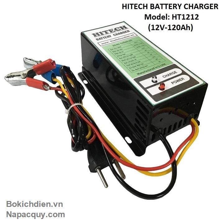 Nạp ắc quy cho ô tô 3 giai đoạn hitech ht-1212