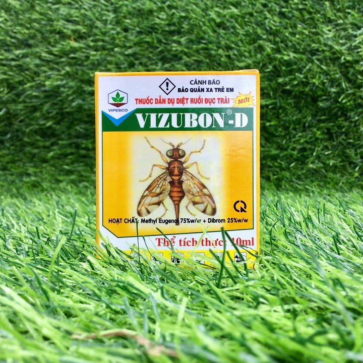 [FreeShip] Chế Phẩm Dẫn Dụ, Diệt Ruồi Vàng đục trái cây vizubon -D - hộp 2 lọ