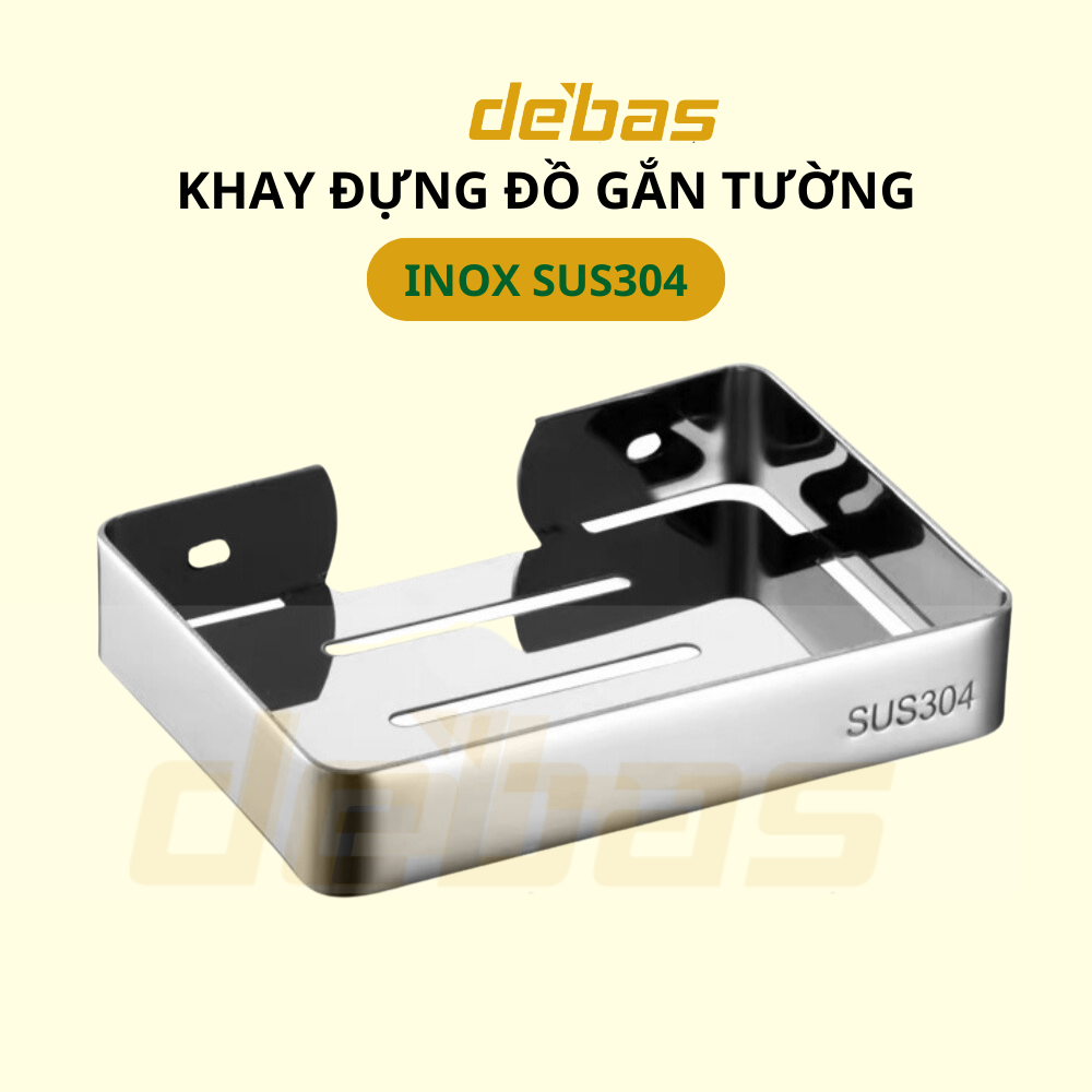 Khay đựng xà phòng kệ đựng xà bông gắn tường cao cấp INOX SUS304
