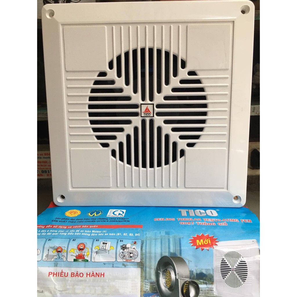 Quạt 125 thông gió , hút gió tico 220v 125x125