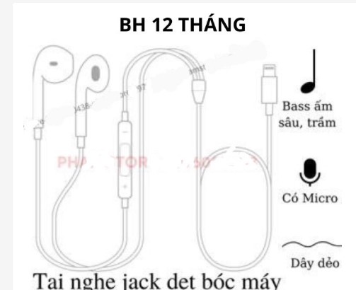 Tai nghe bóc máy X zin dùng hầu hết các đời máy BH đến 12 tháng miễn ship đổi trả toàn quốc