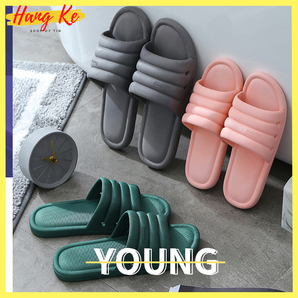 Dép nam nữ đi trong nhà KSHK01, chất liệu nhựa mềm cao cấp, đúc nguyên khối, đế mềm thoải mái chống trơn trượt phù hợp đi trong nhà, nhà tắm và ngoài trời - Hang ke