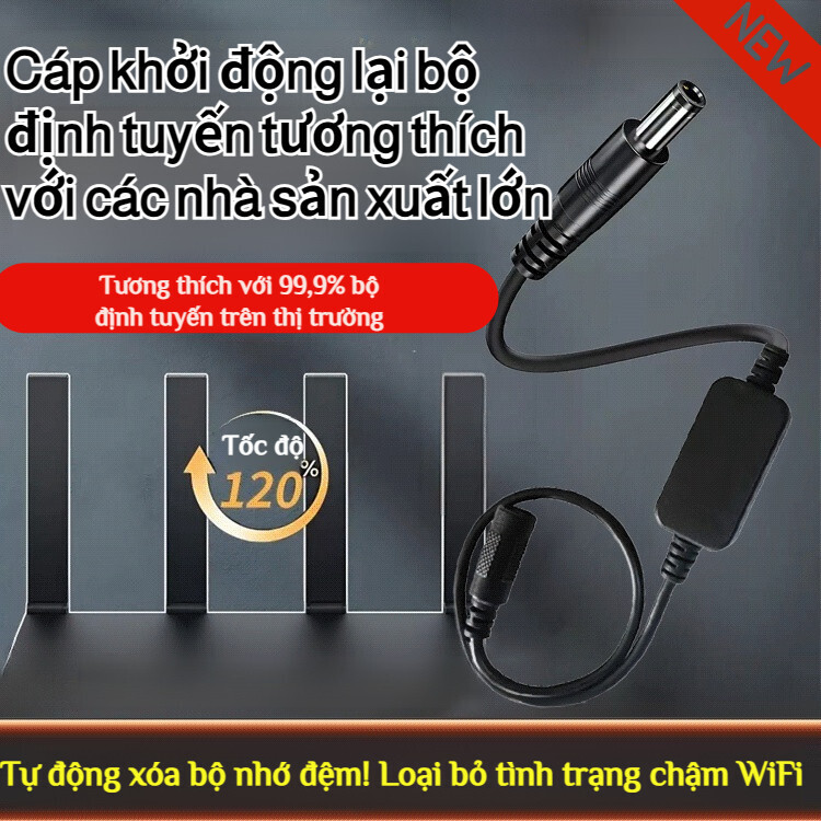 Dây định giờ tự động 72 giờ/Khởi động lại router thông minh/Tiện lợi cho gia đình và văn phòng