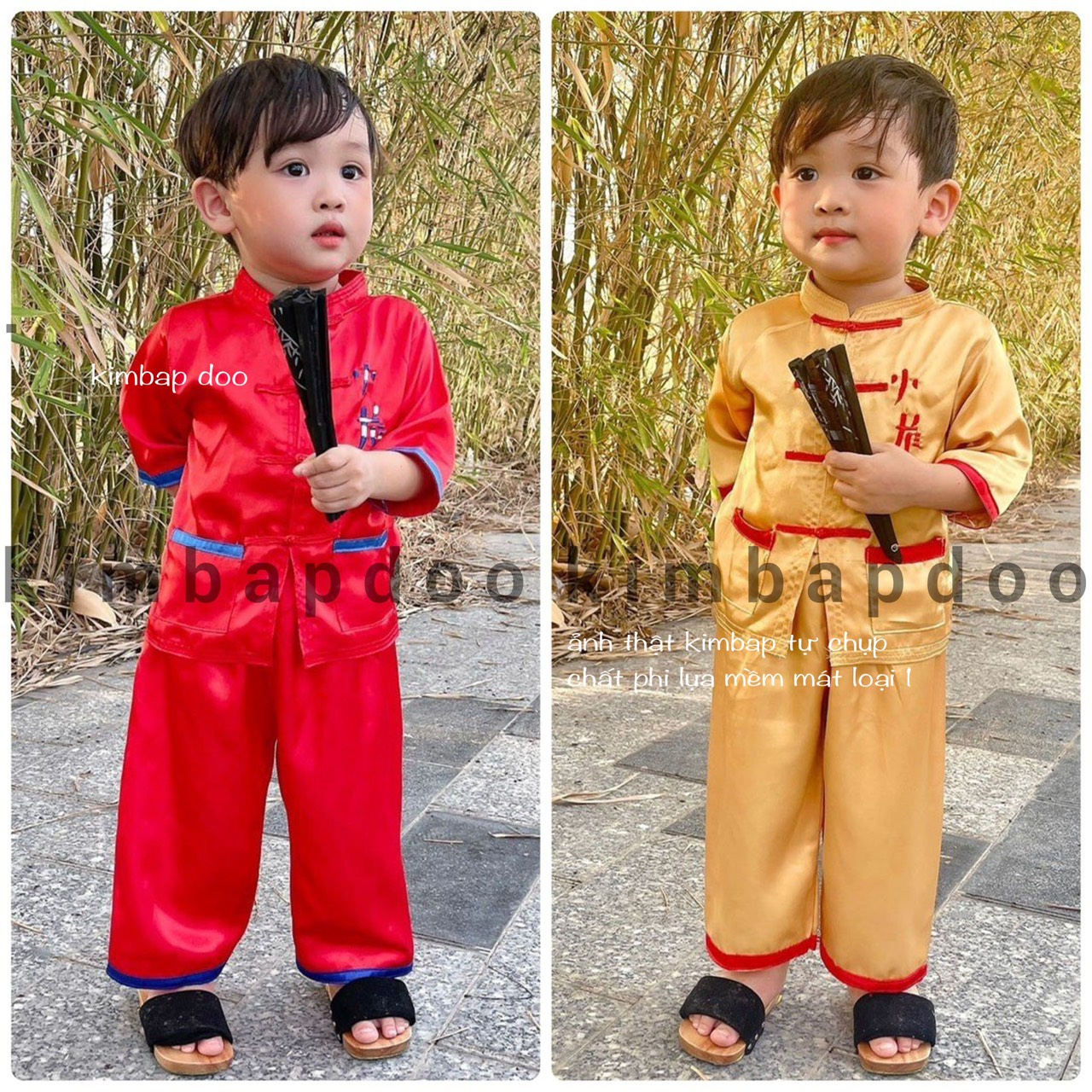 Set đồ nút tàu, cổ tàu, thêu chữ tàu, bộ quần ái cho bé trai