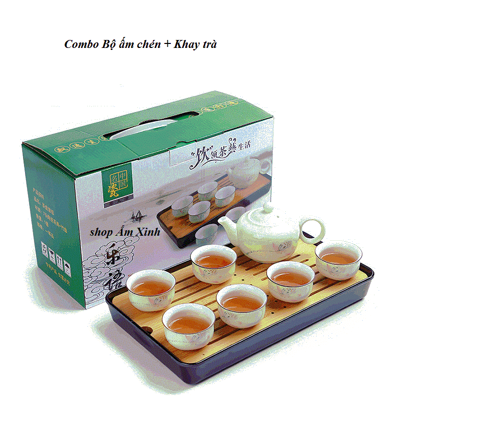 Bộ ấm chén có kèm khay