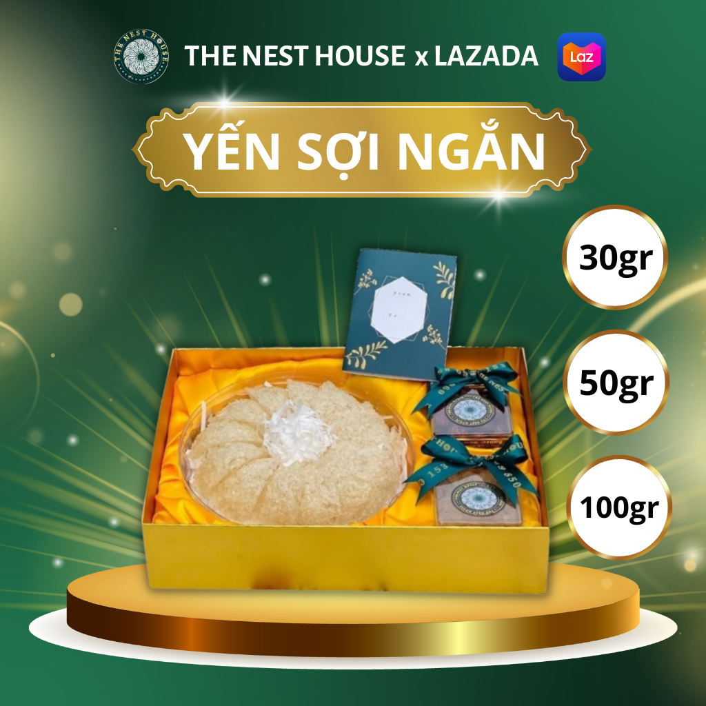 Tổ Yến Sào Cao Cấp Tinh Chế Sợi Ngắn Nguyên Chất - Yến Đảo Nha Trang Khánh Hoà- The Nest House