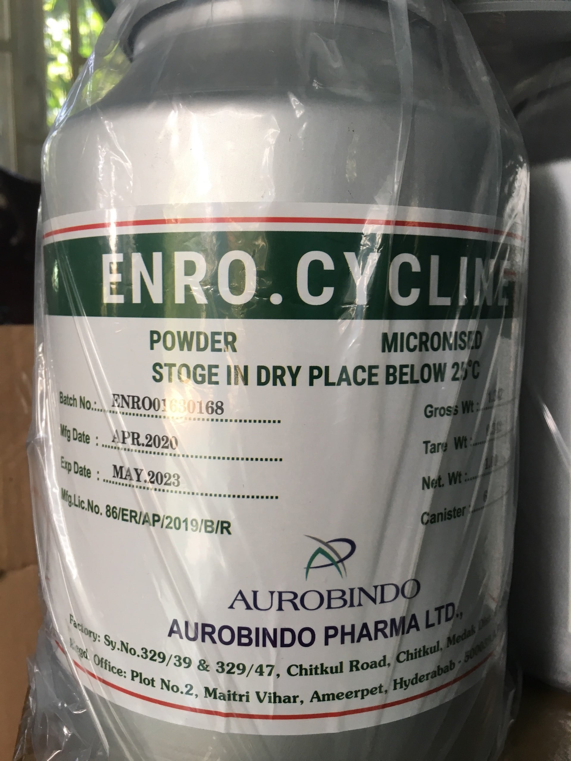 Kháng sinh Enrofloxacin dùng cho nuôi trồng thủy sản