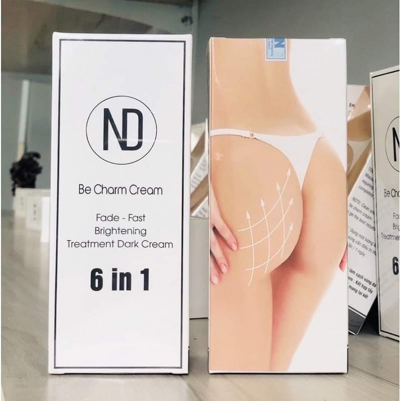 Kem Làm Sáng Da Xoá Thâm Mông - Nách - Đầu Gối - Khuỷu Tay - Bikini - Hồng nhũ hoa Be Charm Cream 6️⃣ in 1️⃣ số 1 VN