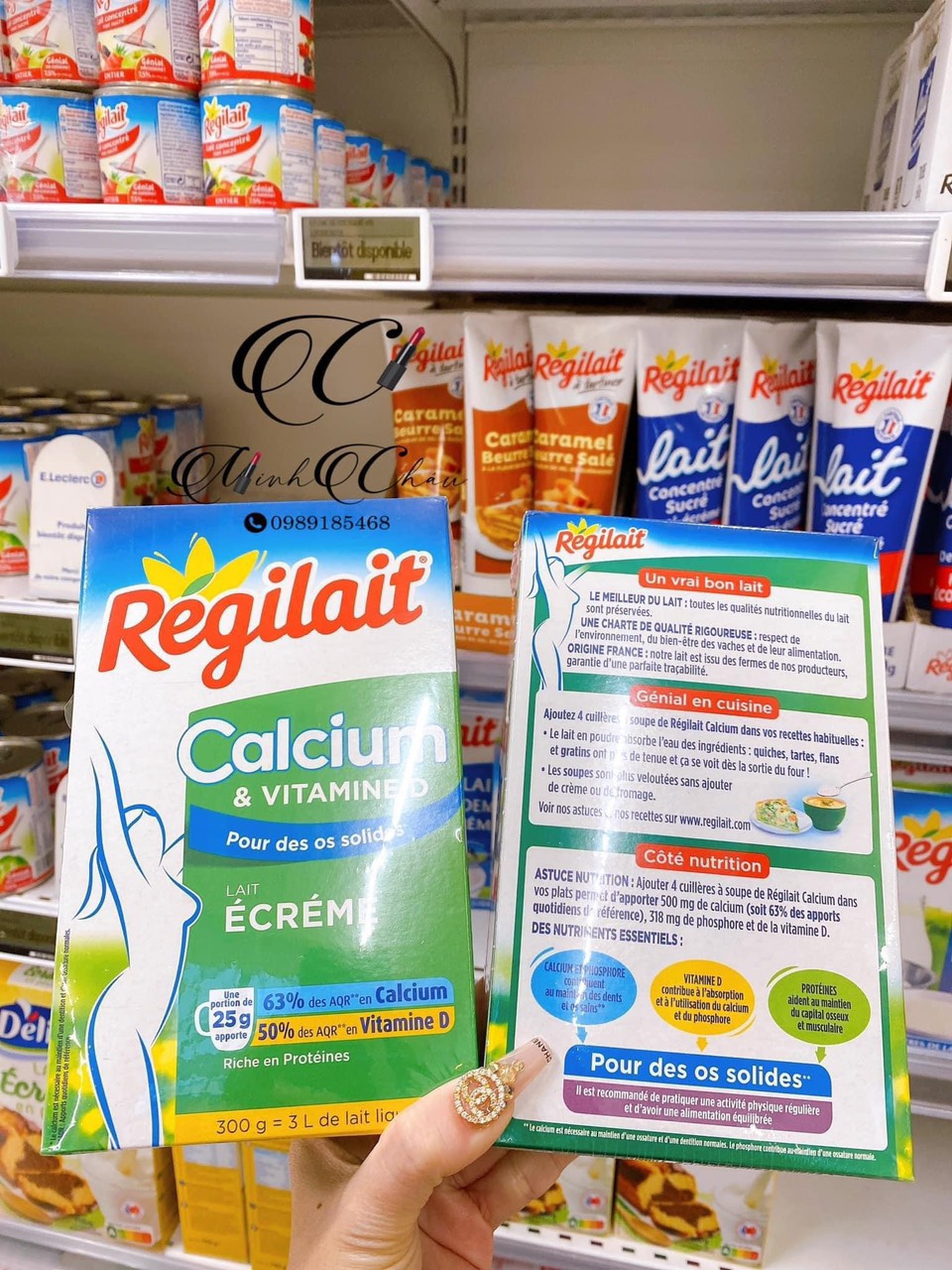 Sữa Canxi Regilait nội địa Pháp hộp 300gr