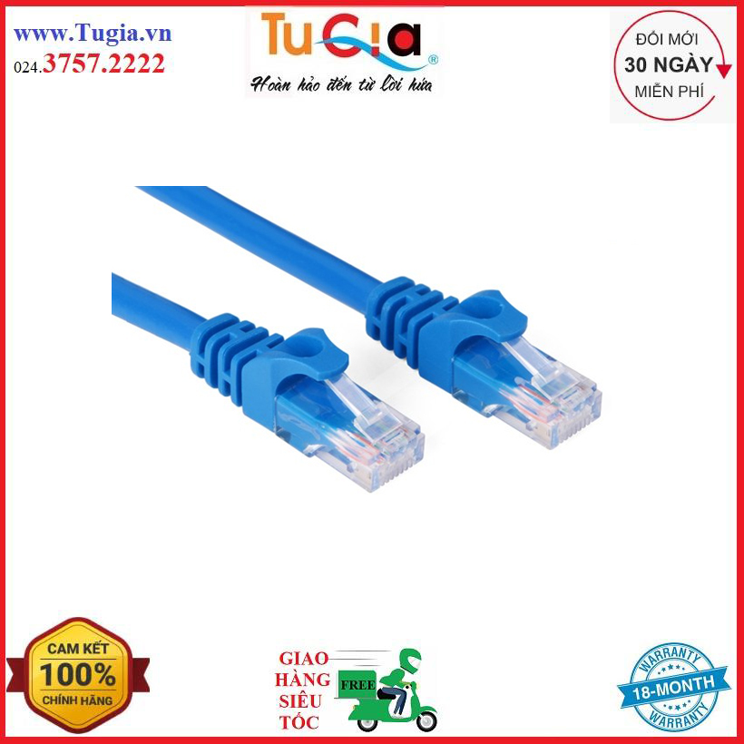 Cáp mạng cat6 bấm sẵn 2 đầu 25m ugreen 11208-hàng chính hãng