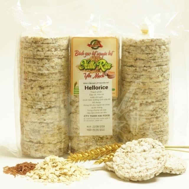 [HCM]bánh gạo lứt hallo rice ( dưỡng sinh )