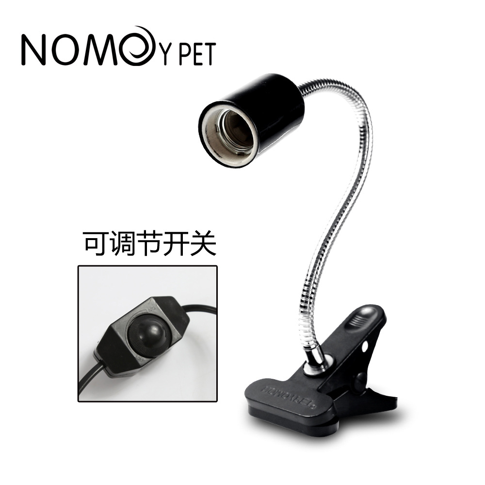 Kẹp đèn chuôi gốm chuyên dụng Nomopet chuyên dùng cho đèn UVA UVB có thẻ xoay 360 độ dùng cho bò sát và thủy sinh