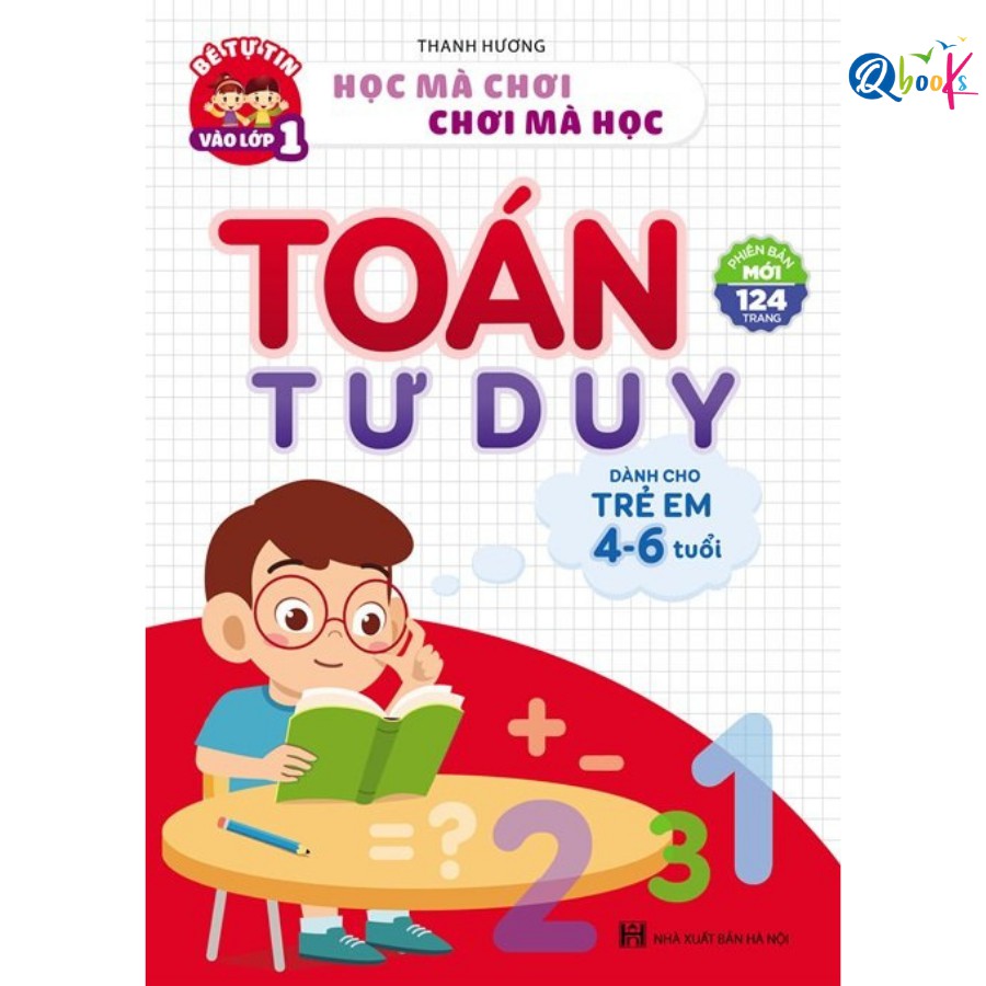 Sách - toán tư duy - dành cho trẻ em 4 - 6 tuổi - góc sách hà nội