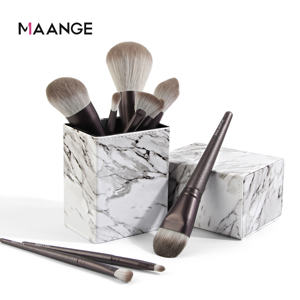 MAANGE Square Mỹ phẩm Brush Bucket Không thấm nước Brush Receiving Case