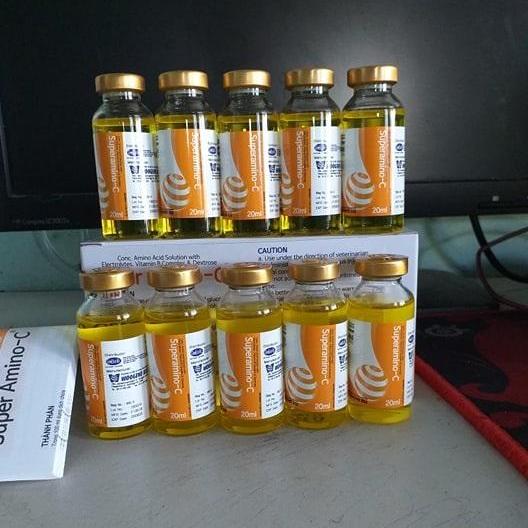 10 LỌ SUPERAMINO-C TRỢ LỰC, TĂNG SỨC ĐỀ KHÁNG cho GÀ