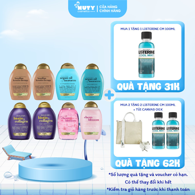 Trọn bộ dầu gội & dầu xả ogx