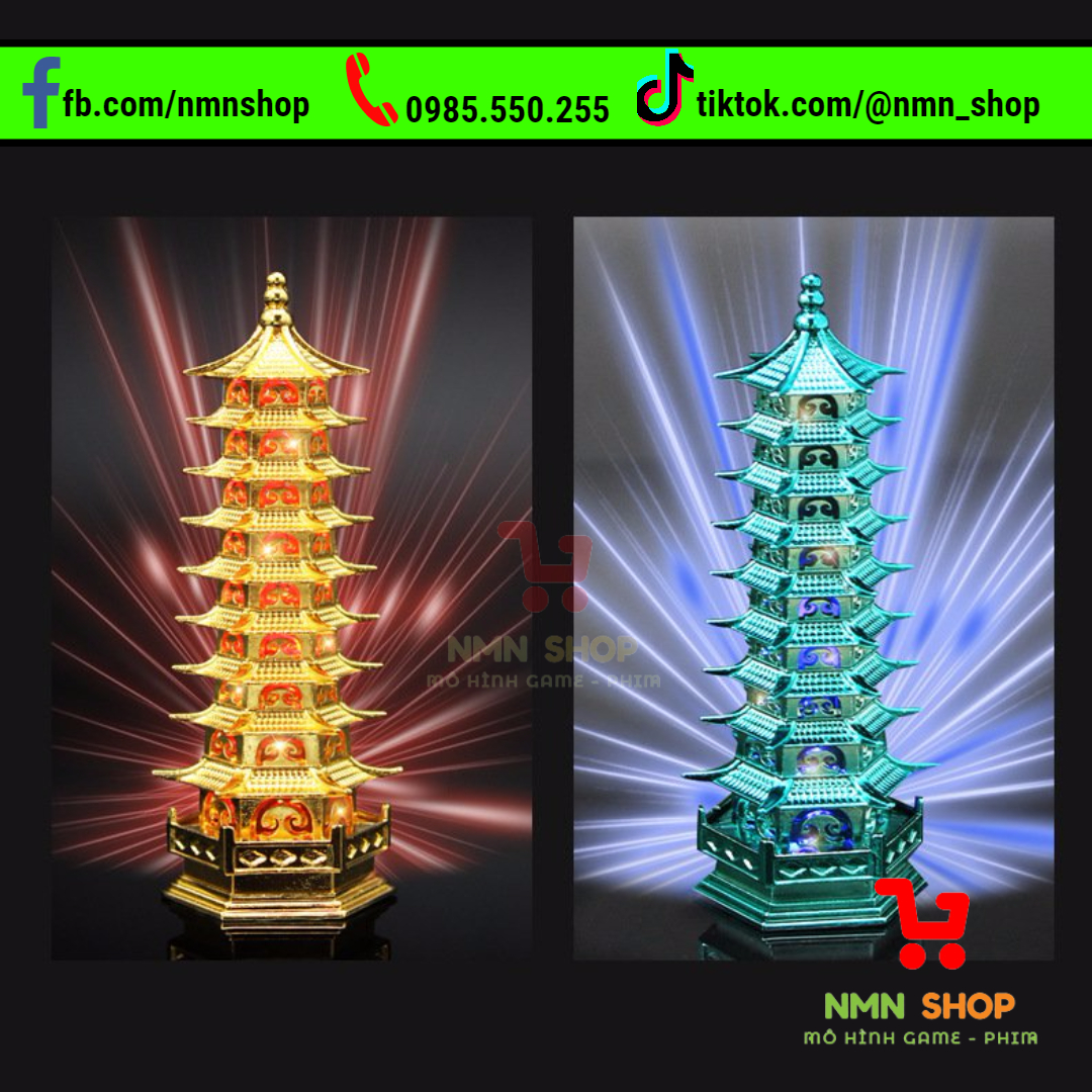 Mô hình phim đấu la đại lục - cửu bảo lưu ly tháp v2.0 11cm