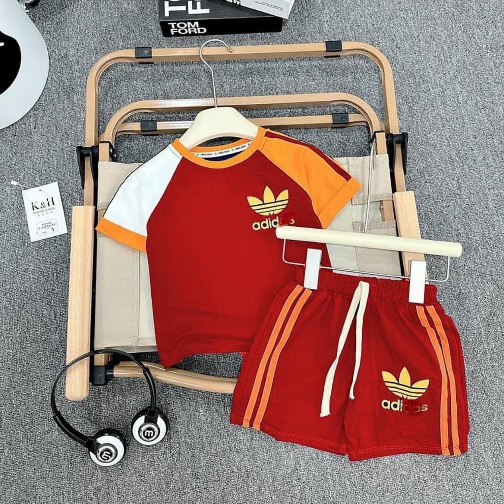 Sét đồ thể thao bé trai bé gái áo cộc tay+quần short chất vải thun mềm mịn,bộ cộc tay thể thao cho bé