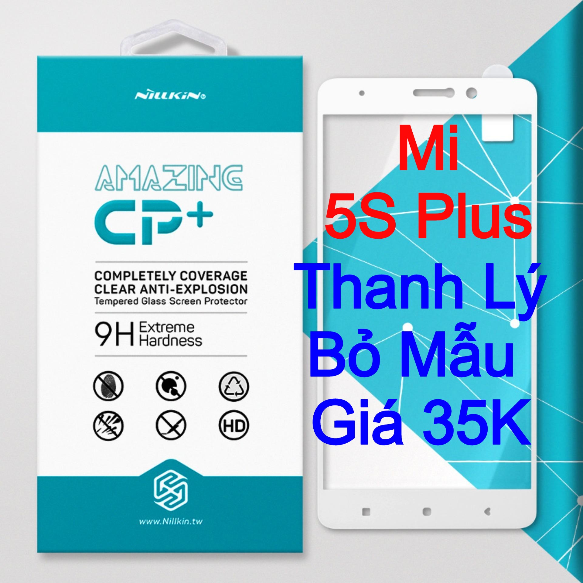 Kính cường lực Xiaomi Mi 5S Plus hiệu Nillkin.tw Full MH