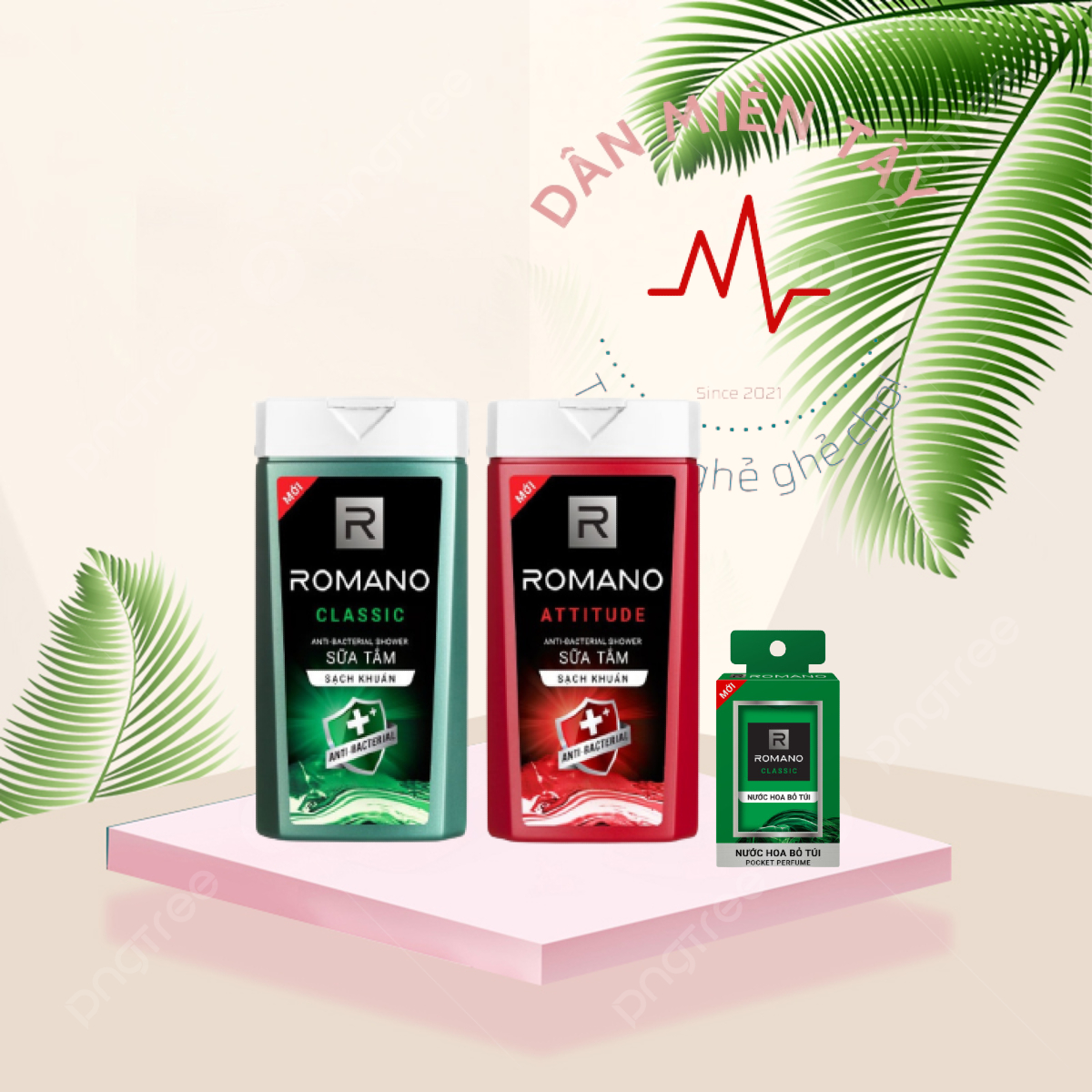 Sữa tắm Romano hương nước hoa Classic/ Attitude 180g