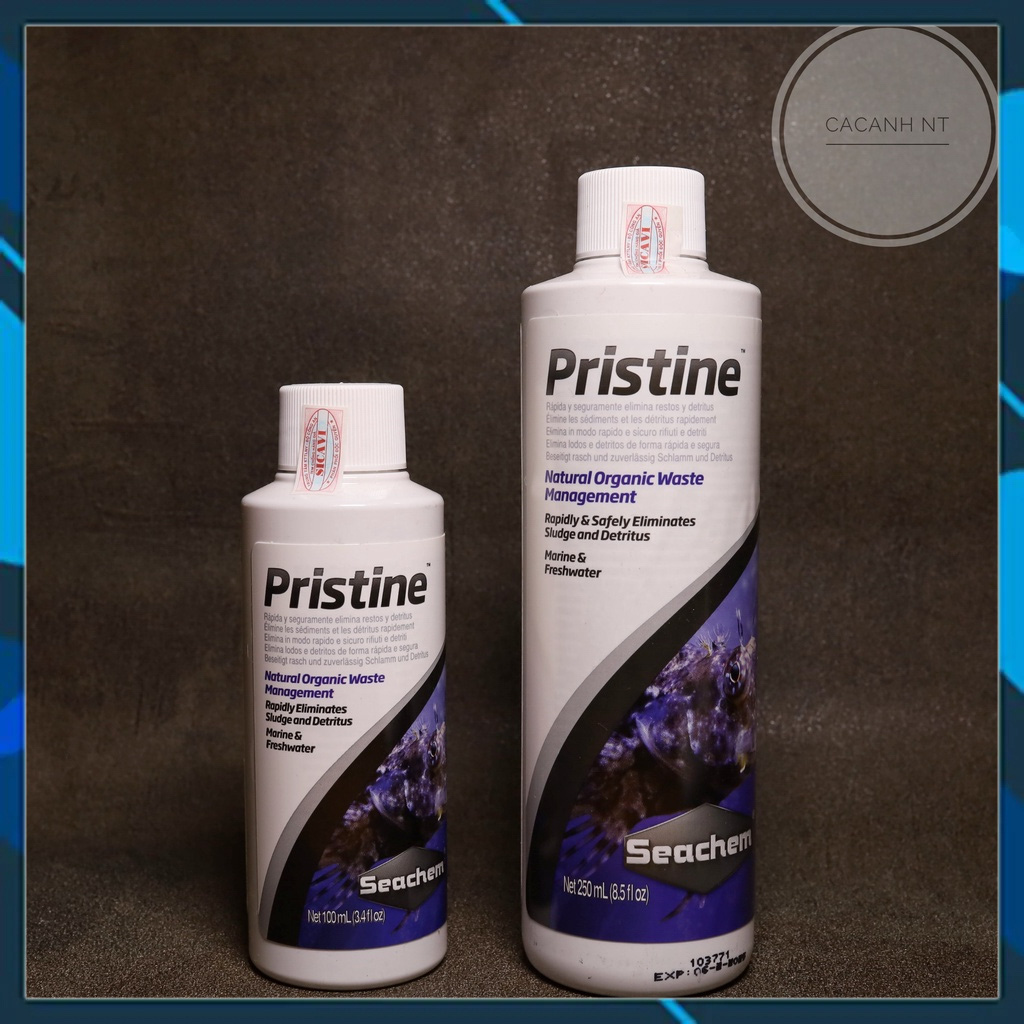 Seachem Pristine , vi sinh phân hủy phân cá , vi sinh xử lý nước bể cá