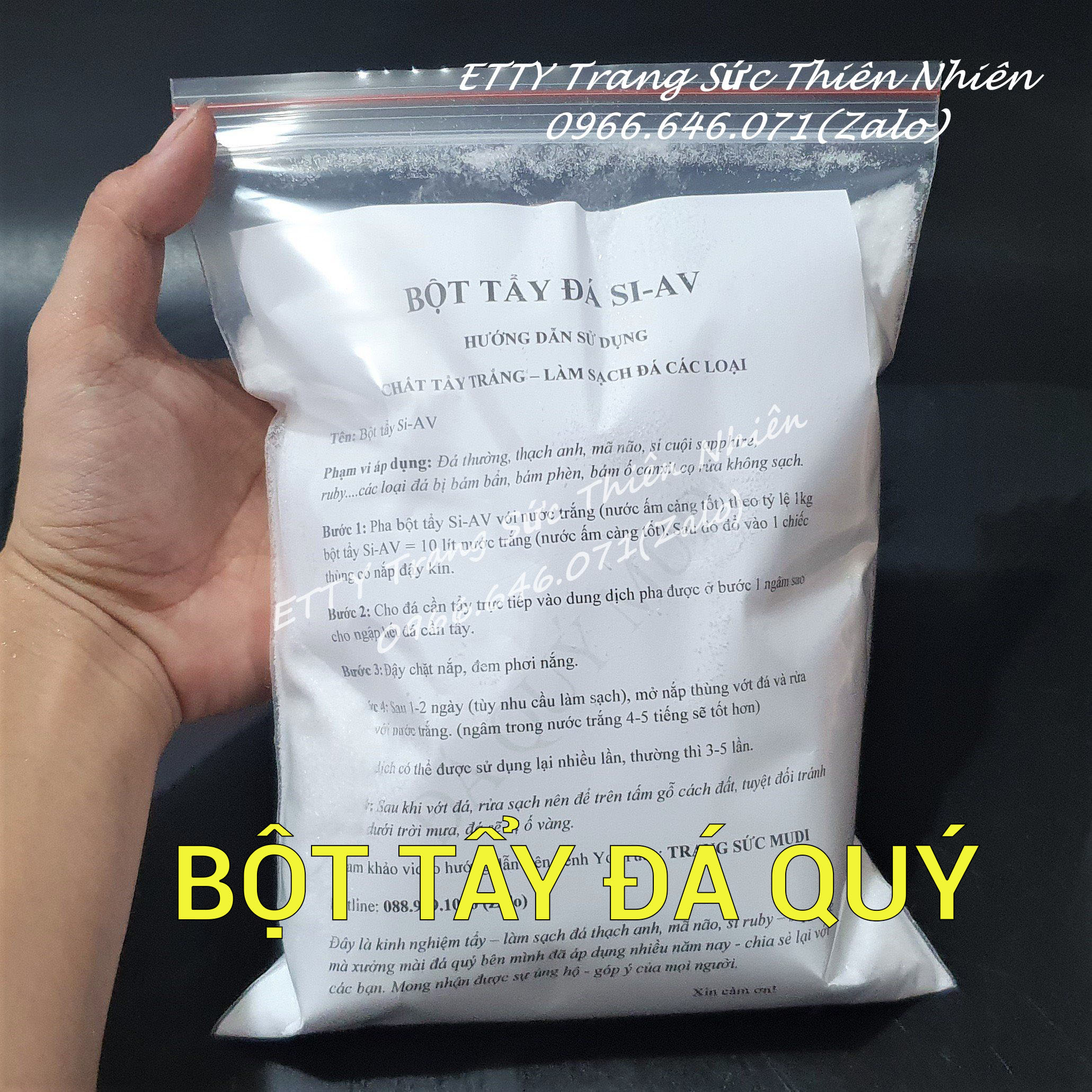 Bột tẩy si-av - bột tẩy trắng sạch đá