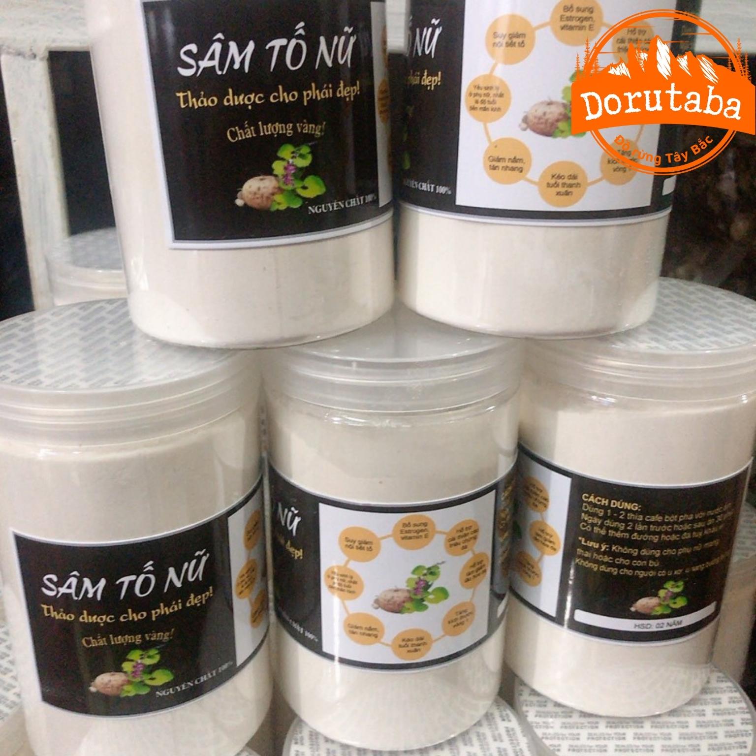 Bột sâm tố nữ nguyên chất tăng vòng 1 thượng hạng, bột củ sâm tố nữ thái lát khô sản sinh collagen, puecolazen, tăng cường nội tiết