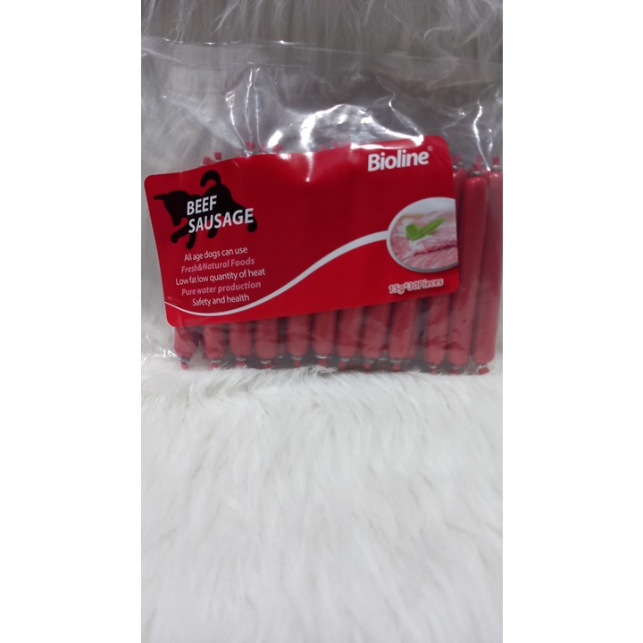 Xúc xích cho chó mèo Bioline 450gr