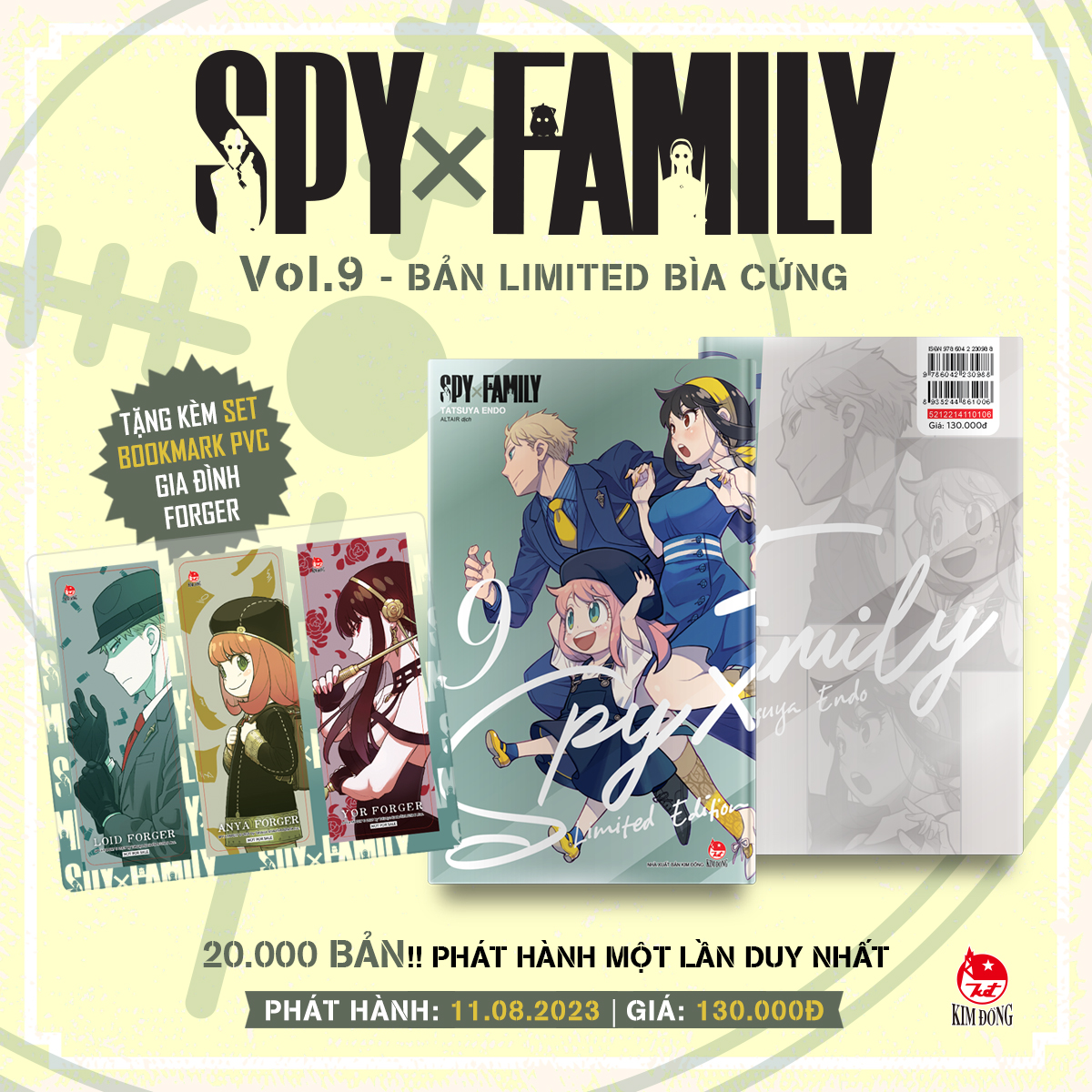 Spy x Family 9 - thường, limited - quà tặng kèm poster độc quyền
