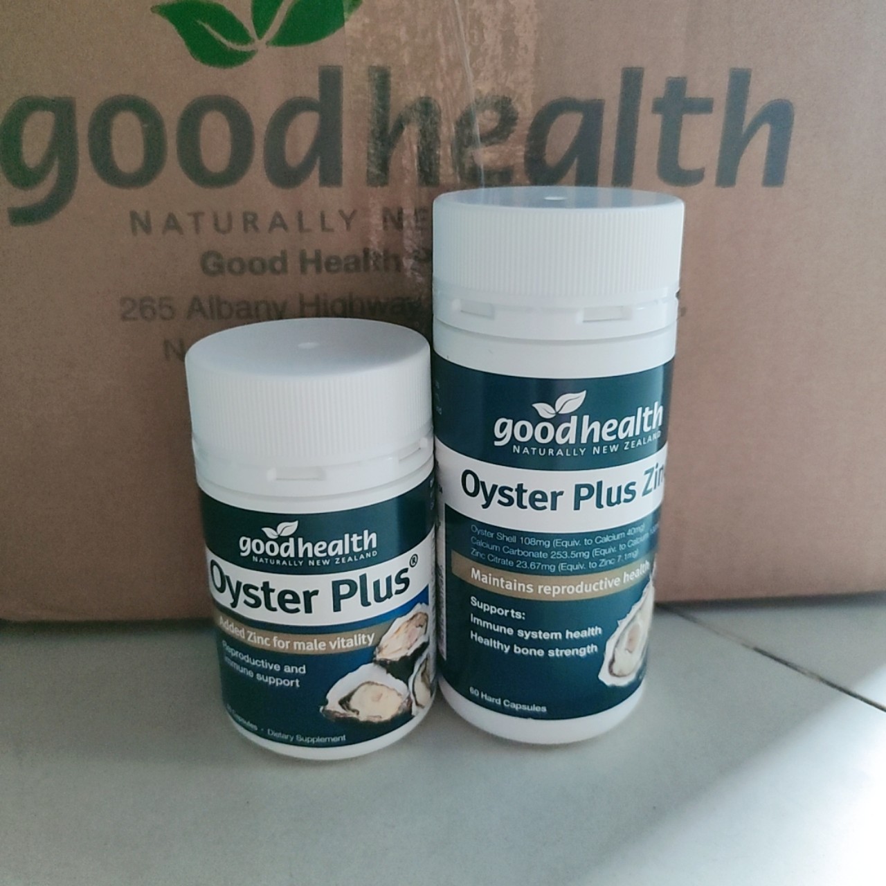 Tinh chất hàu New Zealand Good Health Oyster Plus tăng cường sinh lý nam giới hộp 60v